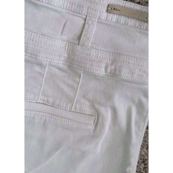 Anthropologie Pilcro Wanderer White Denim Jean Shorts Women 30 High Rise 8 - Picture 10 of 14